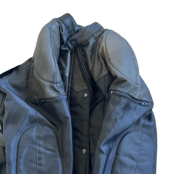 Laurence Roy Motorcycle Jacket Leather & Cordura Women’s Size XL - Picture 4 of 14